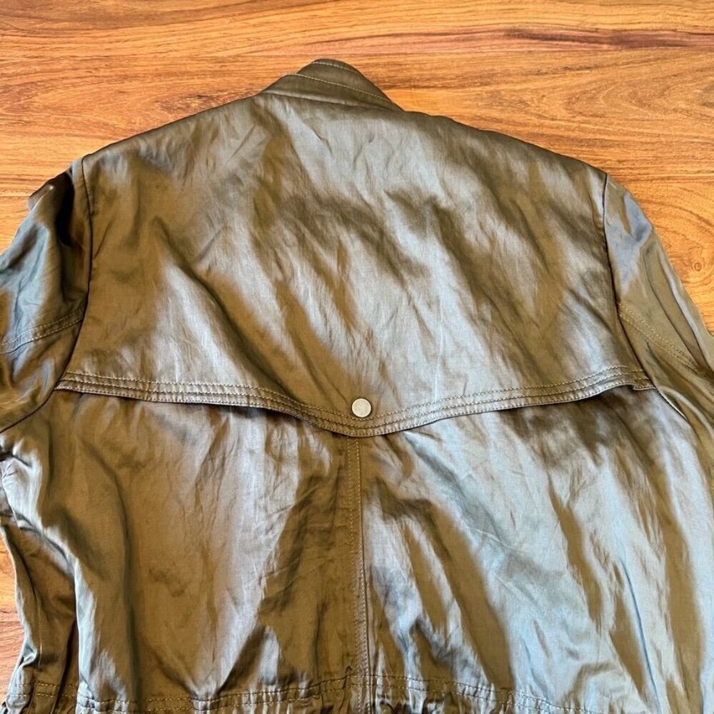 Vince Olive Green Luxe Anorak Festival Jacket sz L - Picture 5 of 15
